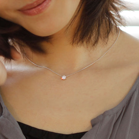 Natural】K18 一粒ダイヤモンドネックレス 4本爪 0.5ct – SISTINA JEWELRY