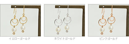 【Natural】Spuma スプーマ K18  あこや真珠 フックピアス　