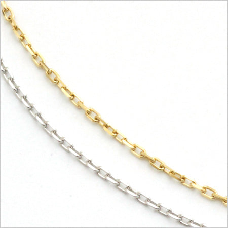 K18 Wチェーンアンクレット 2連 コンビカラー B00124 – SISTINA JEWELRY