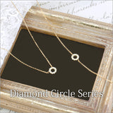『Diamond Circle』K10  ダイヤモンド サークルネックレス