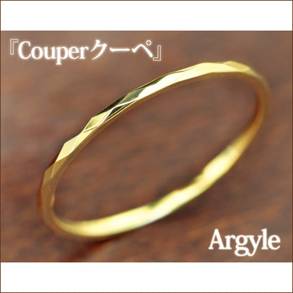 K18 Couper クーペ カットデザインリング Argyle アーガイル