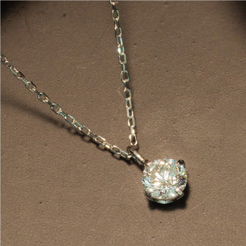 K18 一粒ダイヤモンド ネックレス 0.2ct Iカラー I1 Fairカット N00201 