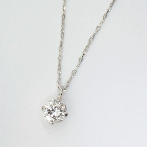 K18 一粒ダイヤモンド ネックレス 0.2ct Iカラー I1 Fairカット N00201