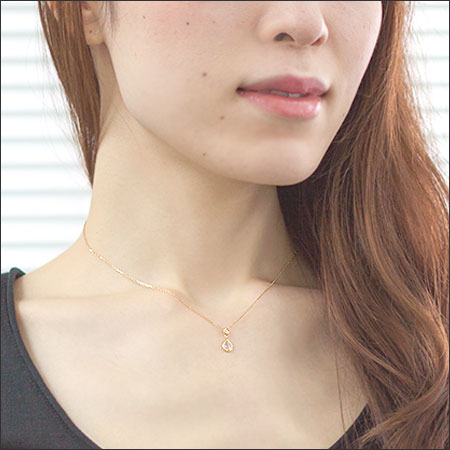K18 Ricordo ペアシェイプ ローズカットネックレス 0.3ct – SISTINA  