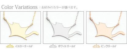 K18  Foresta フォレスタ アニマル ゴールド モモンガ ネックレス　