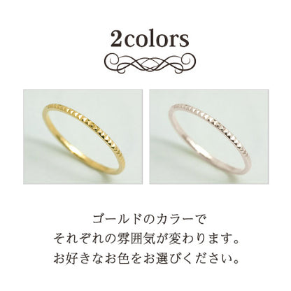K18 Couper クーペ カットデザインリング Rock ロック