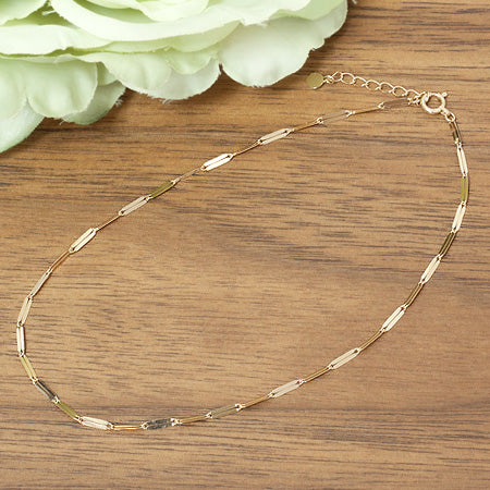 B00132 Spangle K10 K18 スパングルチェーン アンクレット – SISTINA