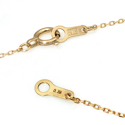 【LIMITED】【Natural】K18  フレームレス テーパー ダイヤモンドネックレス 3石 0.28ct　