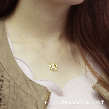 【Natural】LiLiNa K18 リーフ はりねずみ ネックレス