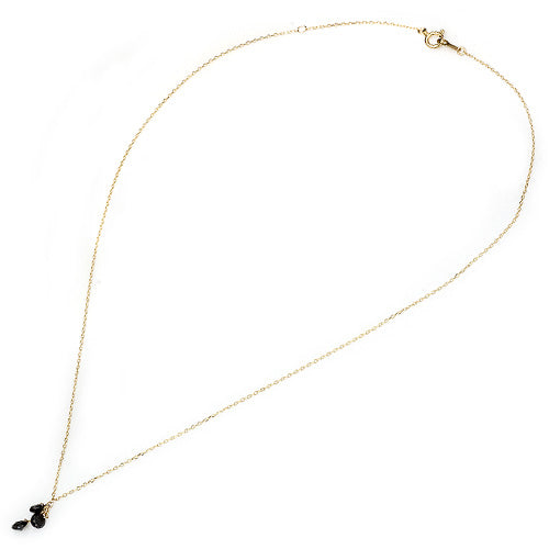 【LIMITED】【Natural】K18  レーザーホール 穴あきダイヤネックレス　