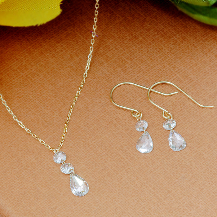 K18 ローズカット ダイヤモンドネックレス 0.34ctUP – SISTINA JEWELRY