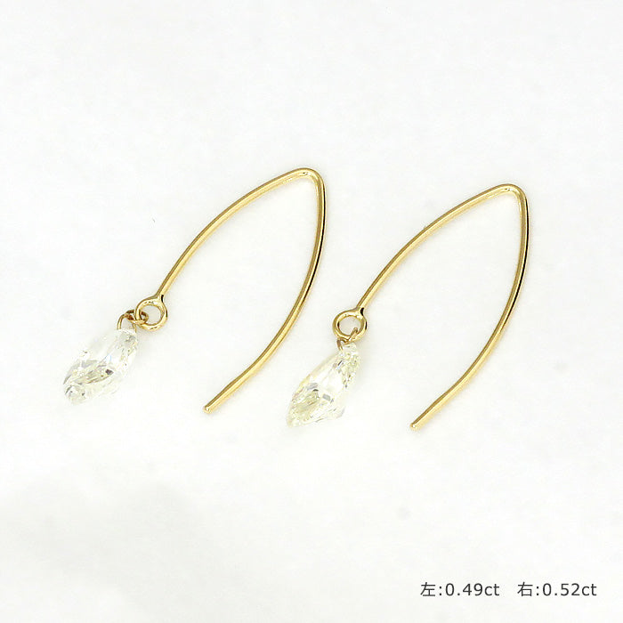 K18 マーキスダイヤモンド フックピアス – SISTINA JEWELRY