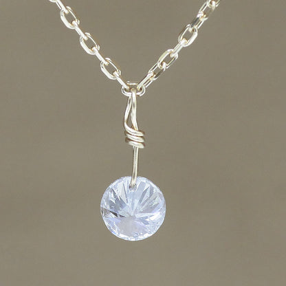 【LIMITED】【Natural】K18  フレームレス 一粒ダイヤ ネックレス 0.2ct　