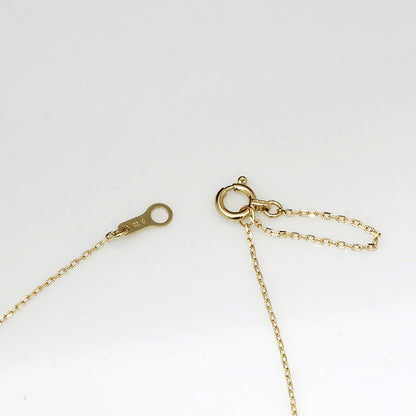 【LIMITED】【Natural】K18  フレームレス 一粒ダイヤ ネックレス 0.2ct　