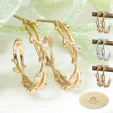 ～Green Leaf～　K10  リースピアス　P00177