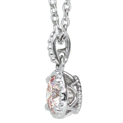【ALTRO】プラチナ ラボグロウンダイヤ ピンクダイヤ 0.2ct 一粒 ダイヤ ネックレス