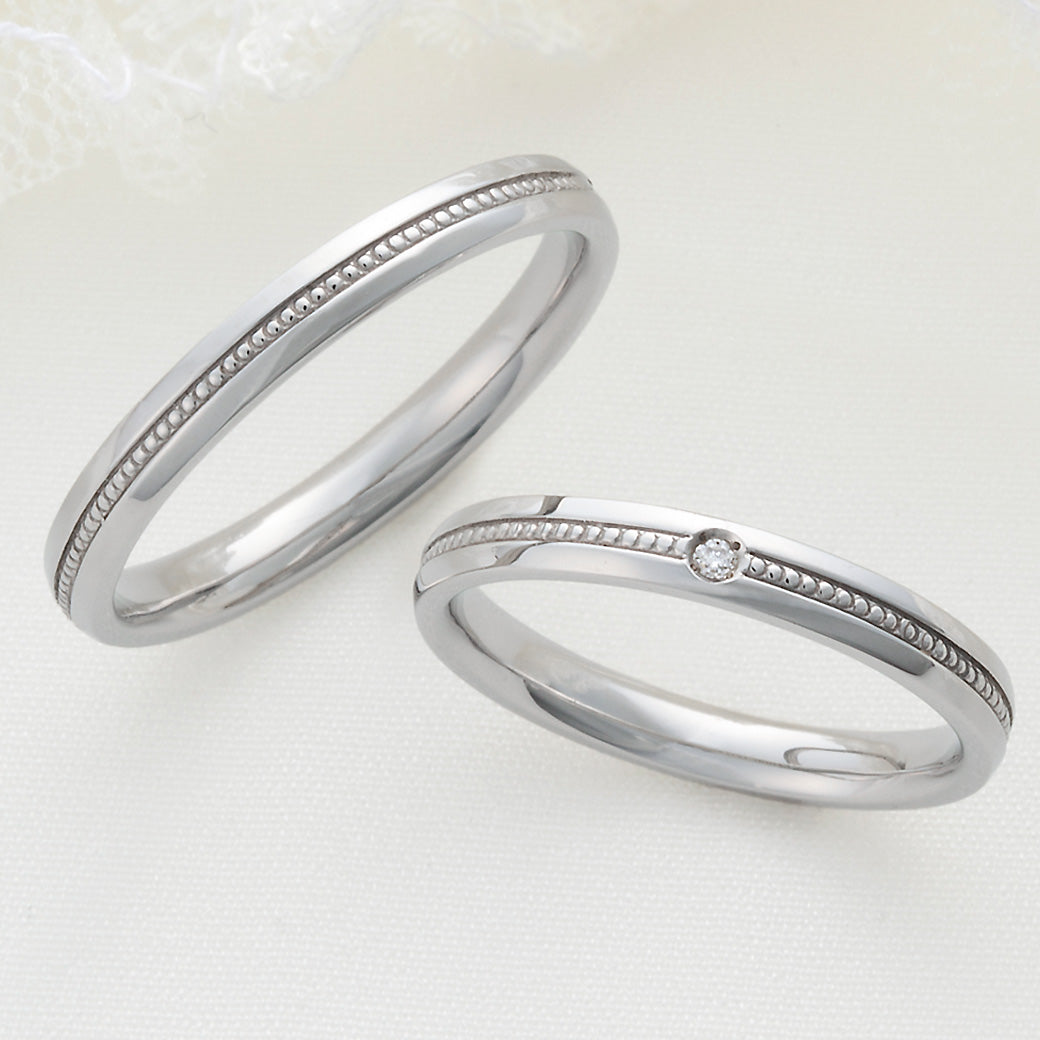 XN049　SISTINA BRIDAL マリッジリング Lara -ラーラ‐ プラチナ