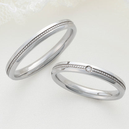 XN049　SISTINA BRIDAL マリッジリング Lara -ラーラ‐ プラチナ