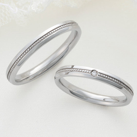 XN049　SISTINA BRIDAL マリッジリング Lara -ラーラ‐ プラチナ