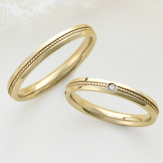 XN049　SISTINA BRIDAL マリッジリング Lara -ラーラ‐ K18YG