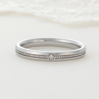 XN049　SISTINA BRIDAL マリッジリング Lara -ラーラ‐ プラチナ