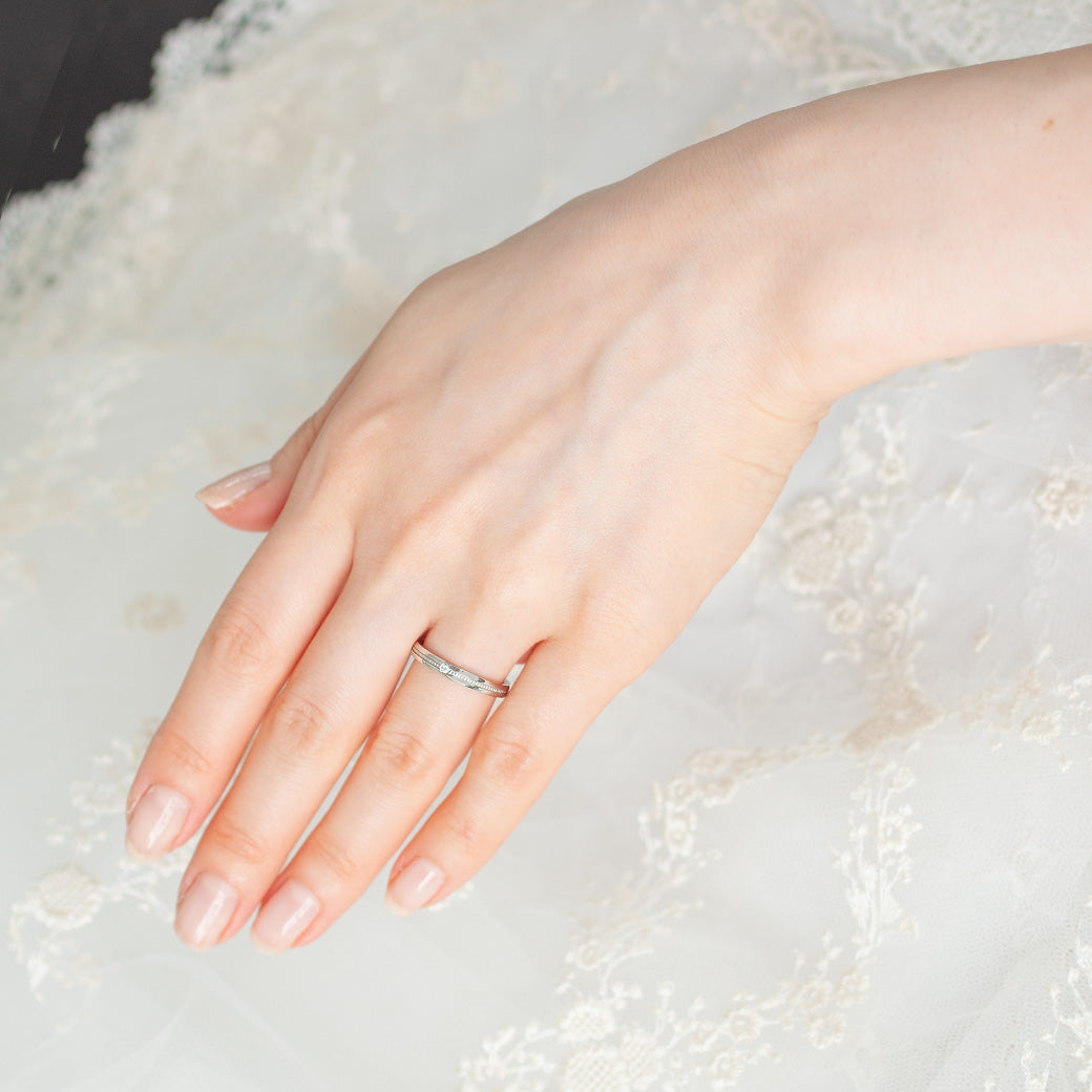 XN049　SISTINA BRIDAL マリッジリング Lara -ラーラ‐ プラチナ