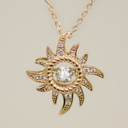 【Natural】LiLiNa K18 Sol 太陽 ネックレス　