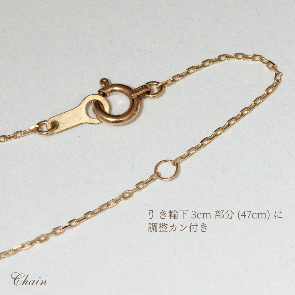 K10  オーダー 縦プレート ネーム ネックレス (L)　