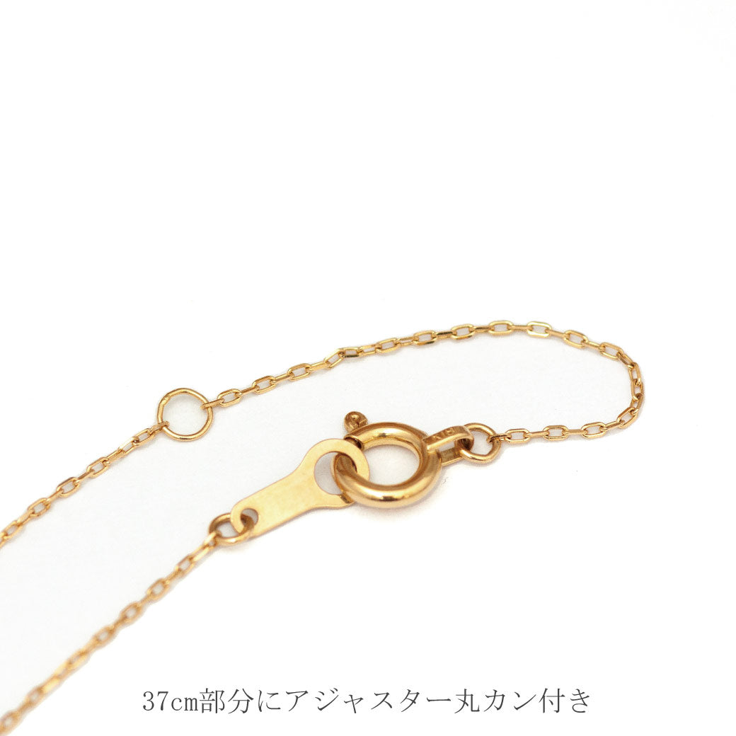 【チャリティ対象商品】K18  猫ネックレス モモ (S)　