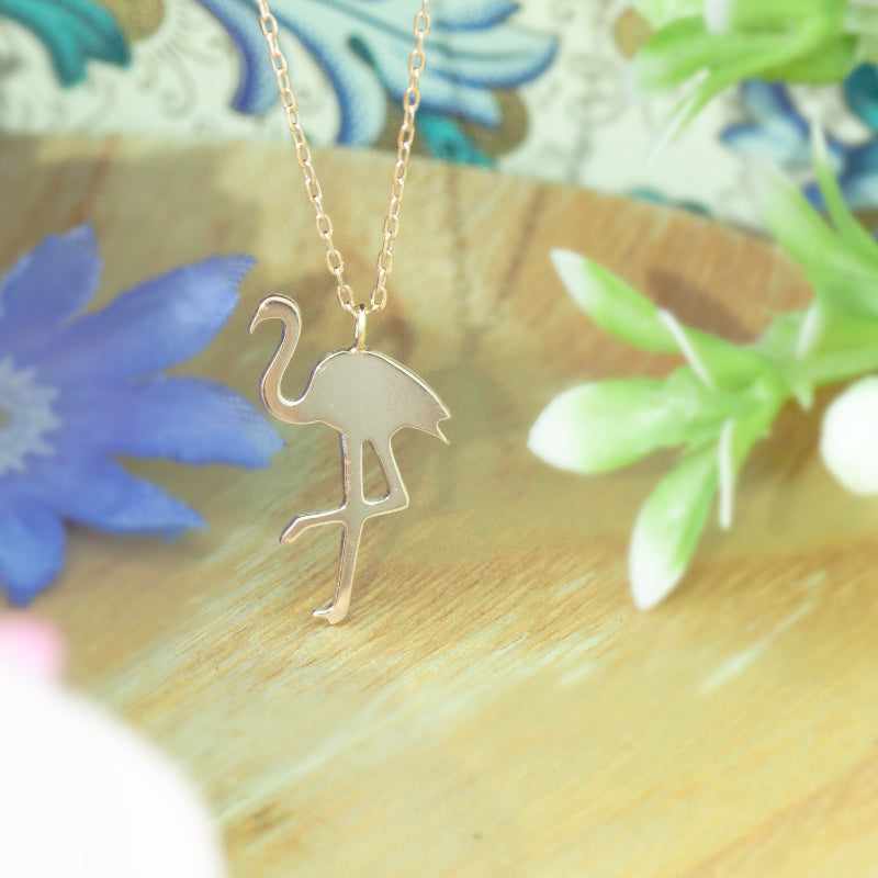 K18 Foresta フォレスタ  Flamingo フラミンゴ ネックレス　