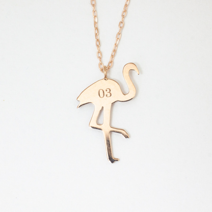 K18 Foresta フォレスタ  Flamingo フラミンゴ ネックレス　