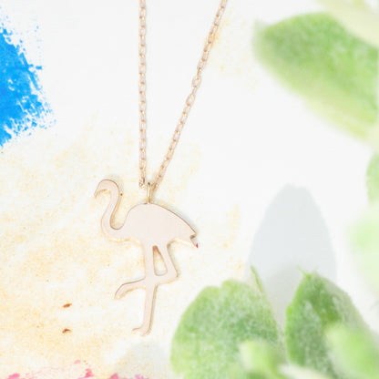K18 Foresta フォレスタ  Flamingo フラミンゴ ネックレス　