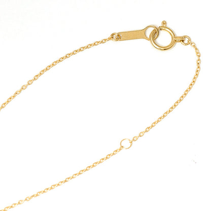 【Natural】K18 PT コンビ スマイル ラインネックレス 0.3ct　