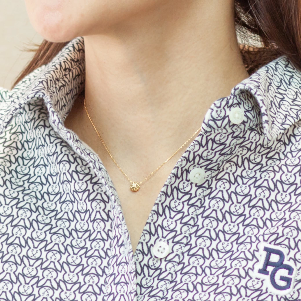 K18ボールトップ付きネックレス1251K2501① K18ボールトップ付きネックレス1251K2501①