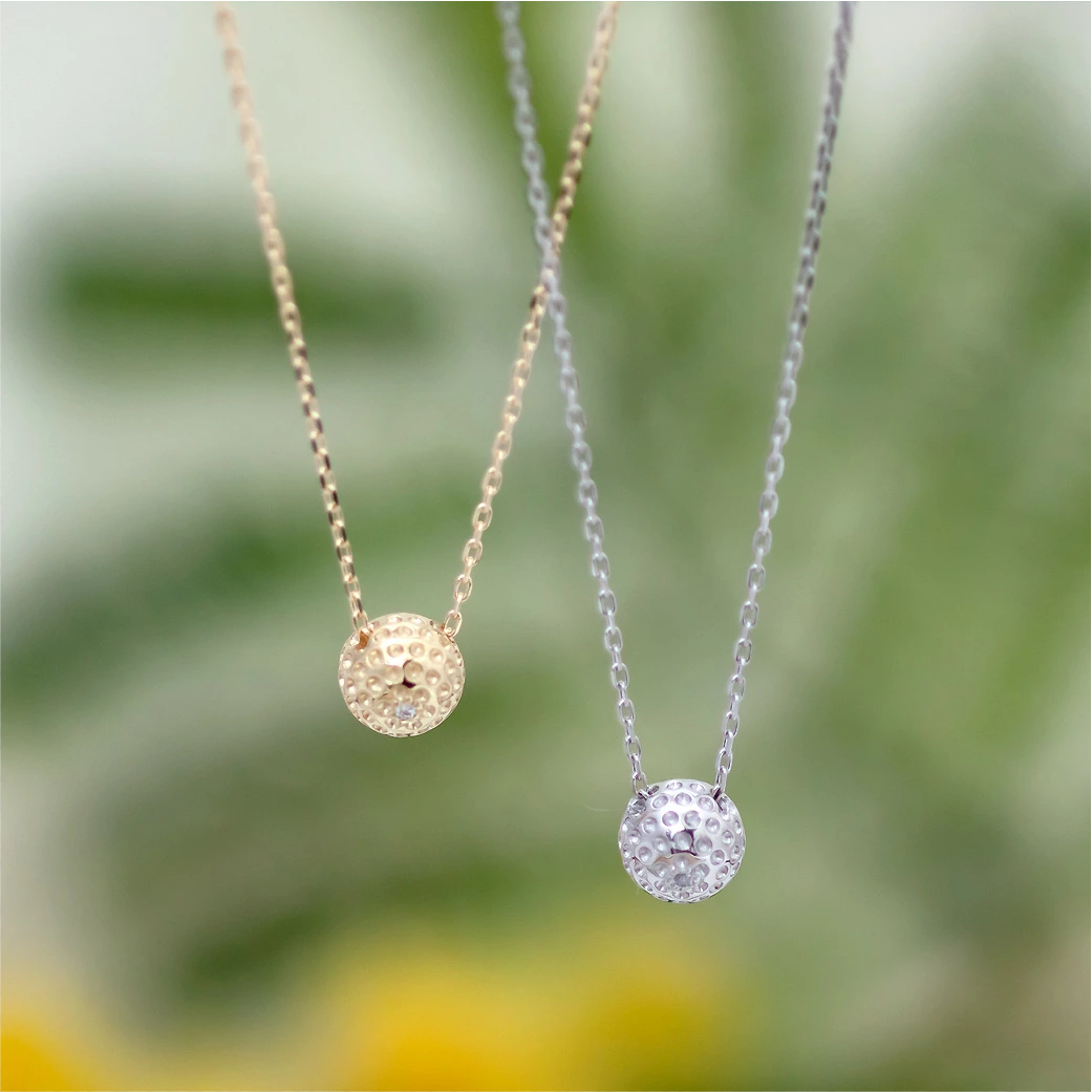 K18 ゴルフボール ダイヤモンド ネックレス – SISTINA JEWELRY