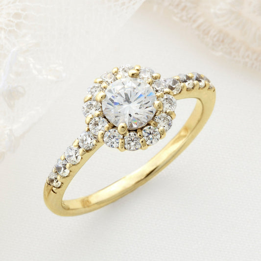 SISTINA BRIDAL エンゲージリング Noble -ノーブル- 0.3ct K18YG　AK691-1　