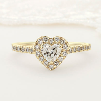 SISTINA BRIDAL エンゲージリング Noble Heart -ノーブル ハート- 0.3ct K18YG　AK696-1　