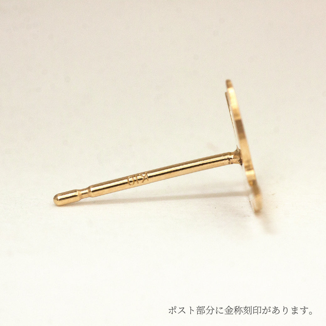 K10 Foresta フォレスタ バード ゴールドピアス 片耳　