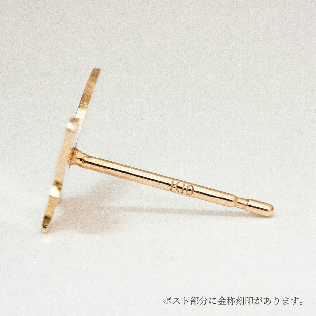 K10 Foresta フォレスタ バタフライ ゴールドピアス 片耳　