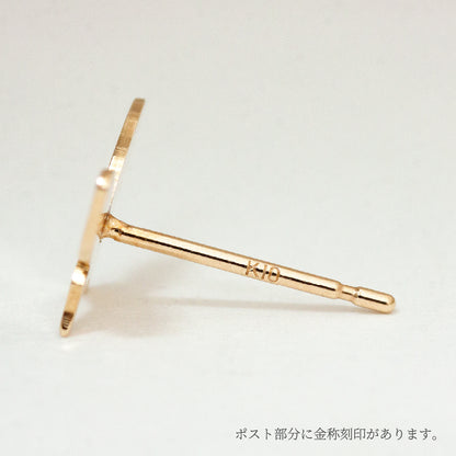 K10 Foresta フォレスタ バタフライ ゴールドピアス 片耳　