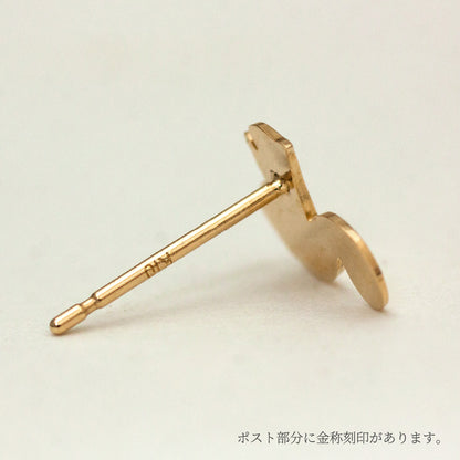 K10 Foresta フォレスタ リス ゴールドピアス 片耳　