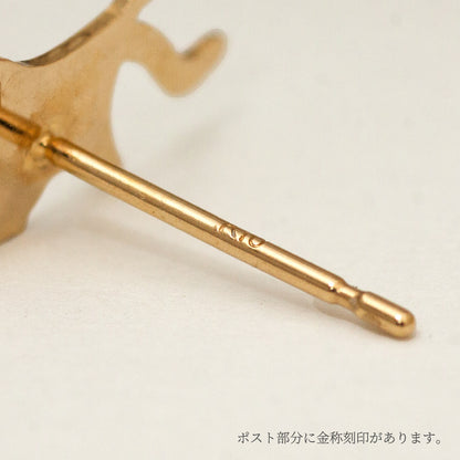 K10 Foresta フォレスタ モモンガ ゴールドピアス 片耳　
