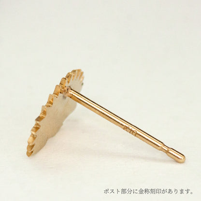 K10 Foresta フォレスタ はりねずみ ゴールドピアス 片耳　