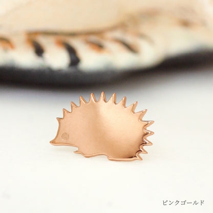 K10 Foresta フォレスタ はりねずみ ゴールドピアス 片耳　