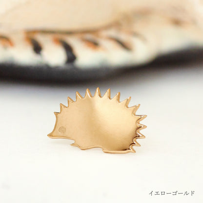 K10 Foresta フォレスタ はりねずみ ゴールドピアス 片耳　