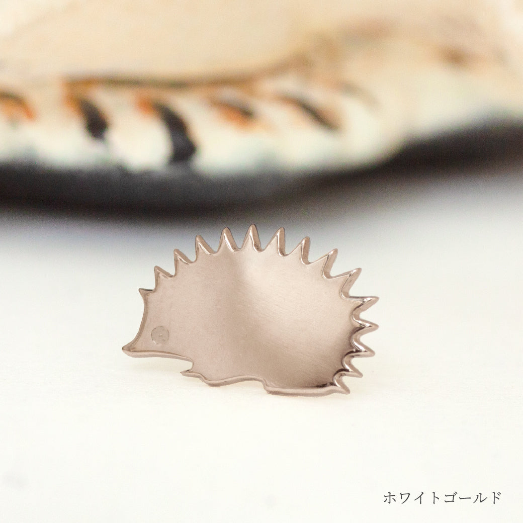 K10 Foresta フォレスタ はりねずみ ゴールドピアス 片耳　