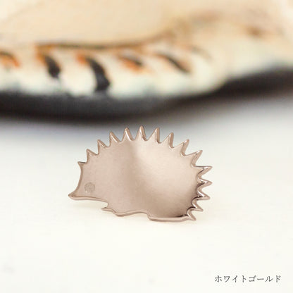 K10 Foresta フォレスタ はりねずみ ゴールドピアス 片耳　