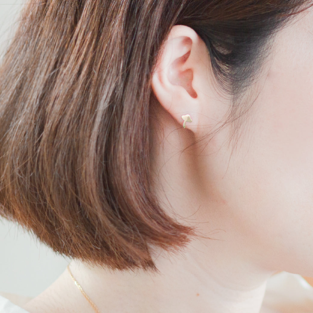 K10 Foresta フォレスタ きのこ ゴールドピアス 片耳 – SISTINA JEWELRY