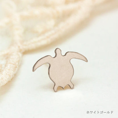 K10 Foresta フォレスタ ウミガメ ゴールドピアス 片耳　