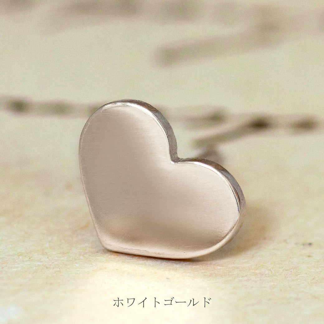 K10  オーダー イニシャルピアス ハート　